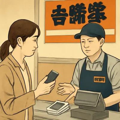吉野家の支払い方法は？キャッシュレスは使えるの？